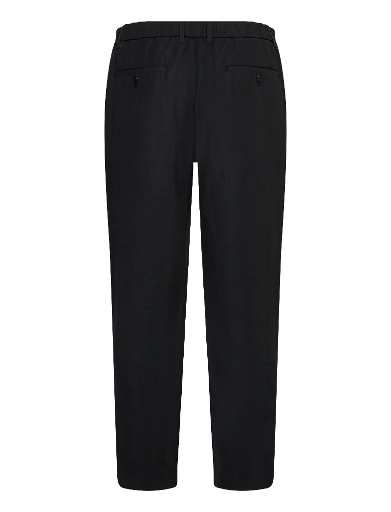 Mango - Straight-fit pleated trousers - casual bukser - black - 2
