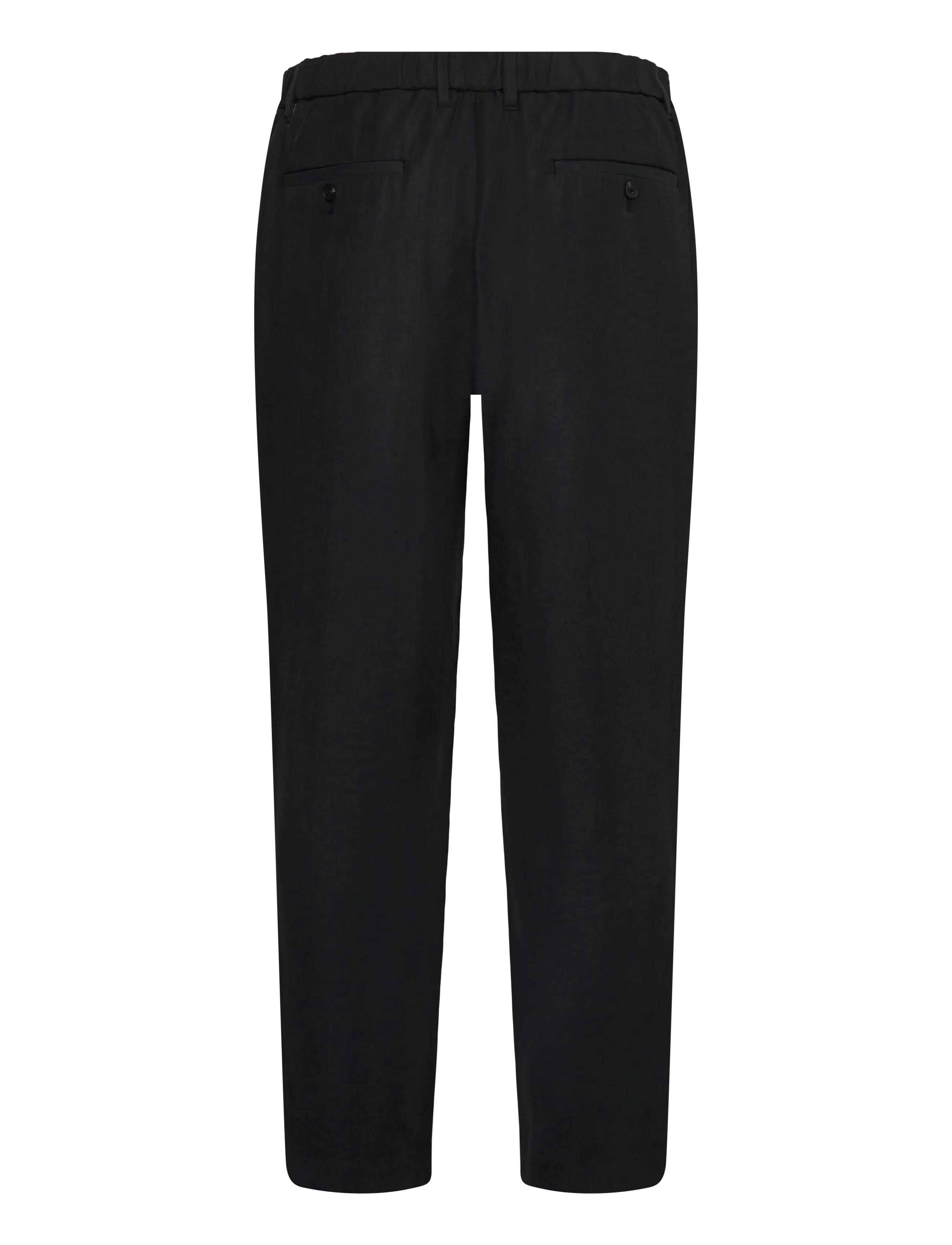 Mango - Straight-fit pleated trousers - casual - black - 2