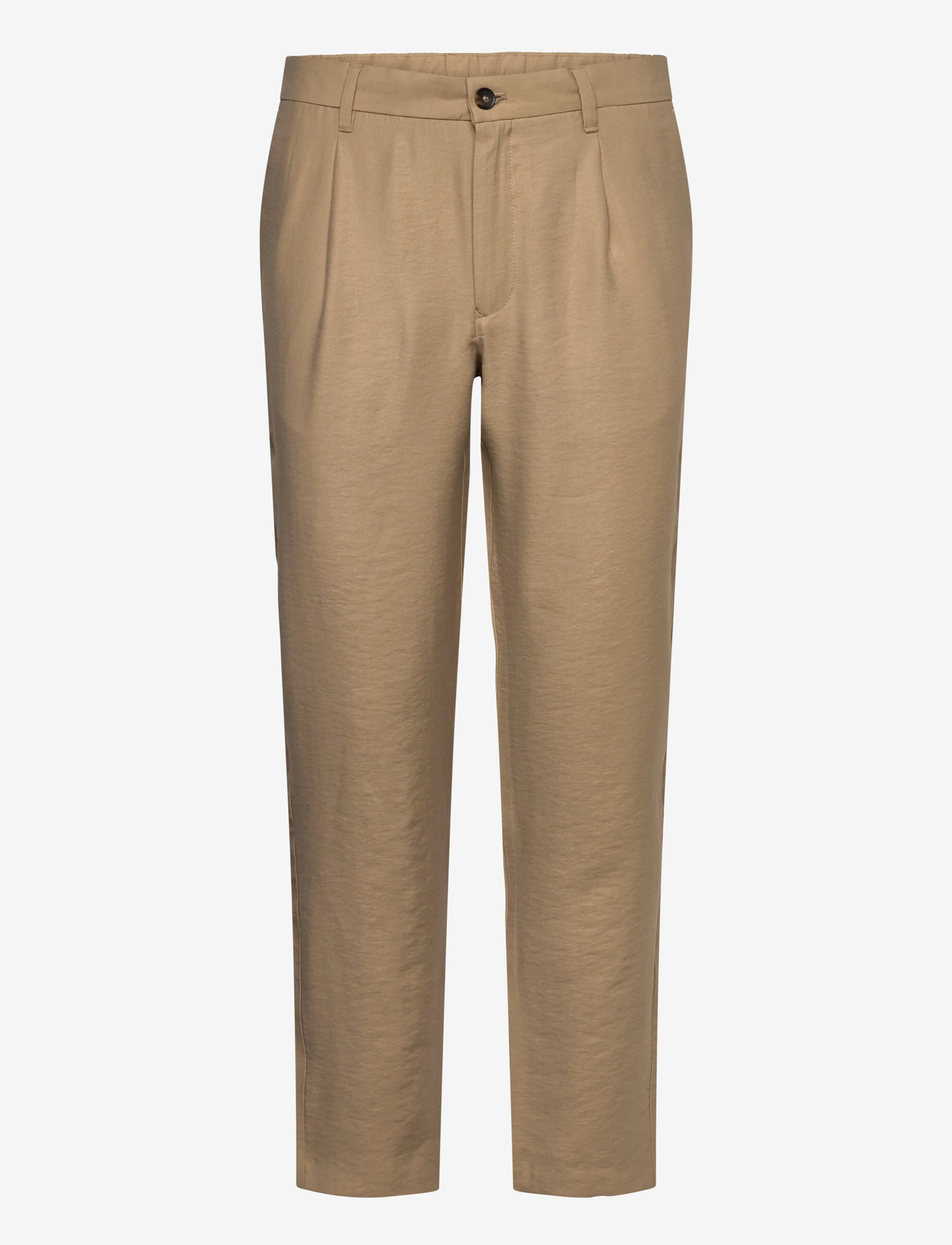 Mango - Straight-fit pleated trousers - herbstliche kleidung - light beige - 1