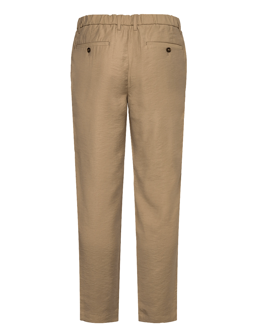 Mango - Straight-fit pleated trousers - freizeithosen - light beige - 2