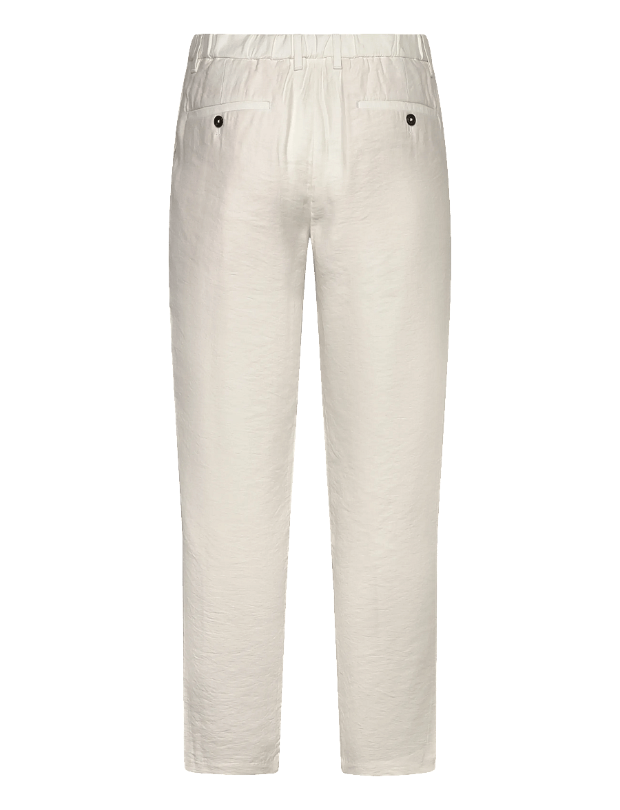 Mango - Straight-fit pleated trousers - casual byxor - natural white - 2