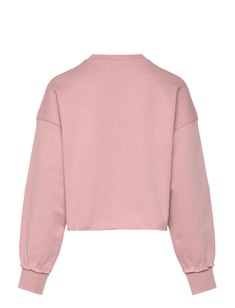 Mango - Printed message sweatshirt - sweatshirts - pink - 2