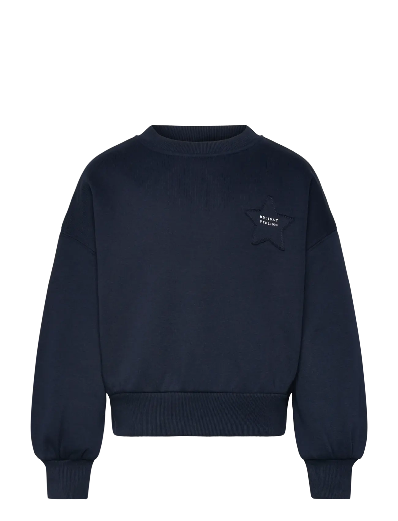 Mango Sweatshirt with embroidered star - App deal - NAVY / black