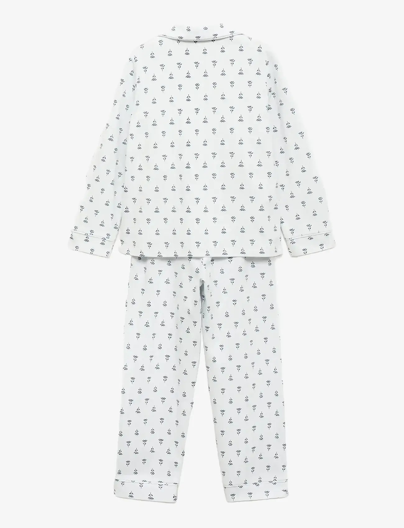Mango - Floral-print pyjamas - pyjamassæt - lt-pastel blue - 1