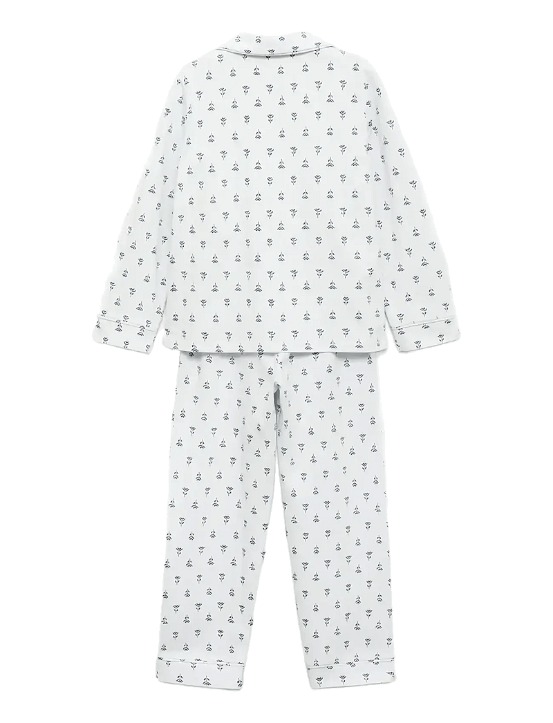 Mango - Floral-print pyjamas - pyjamassæt - lt-pastel blue - 1