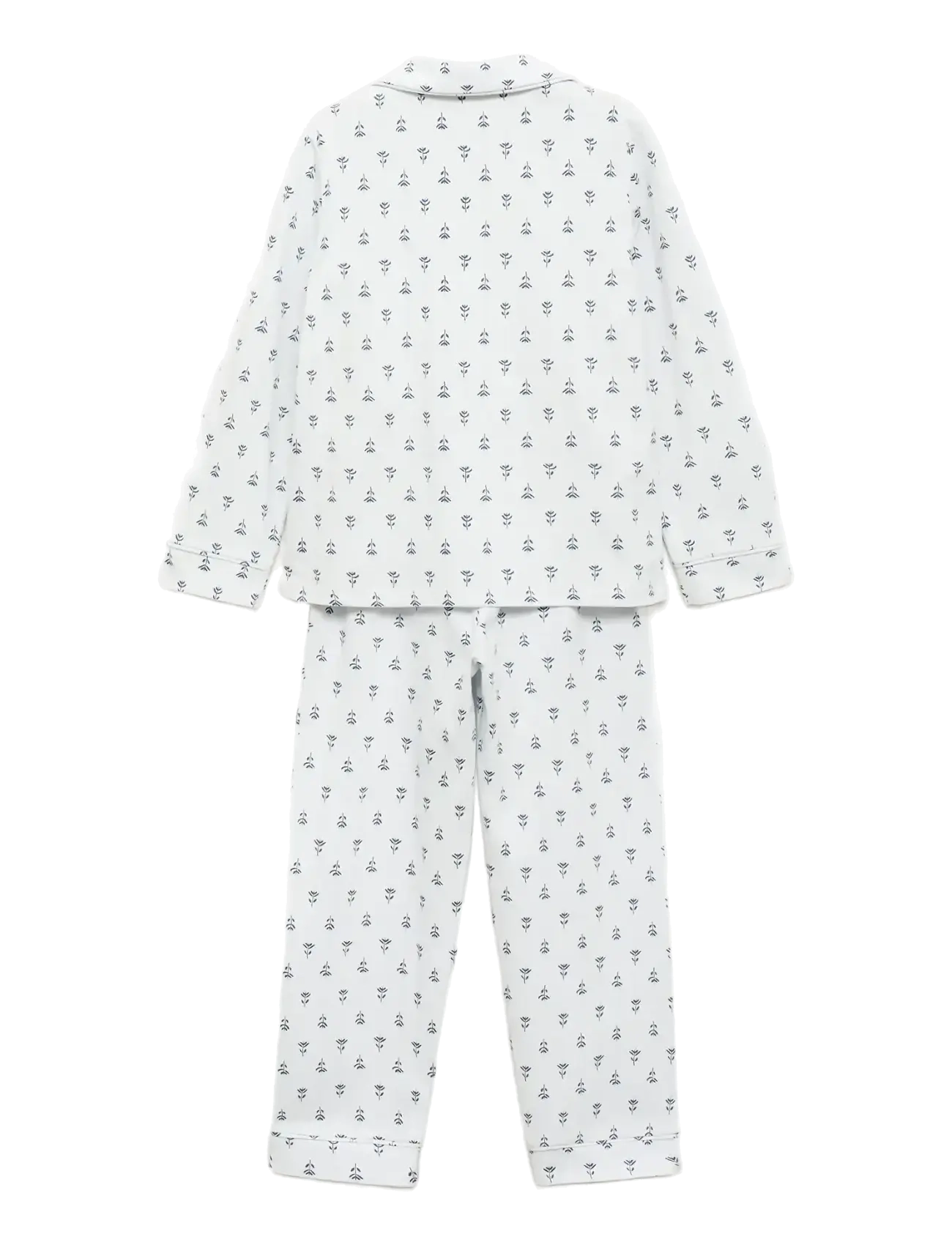 Mango - Floral-print pyjamas - sets - lt-pastel blue - 1