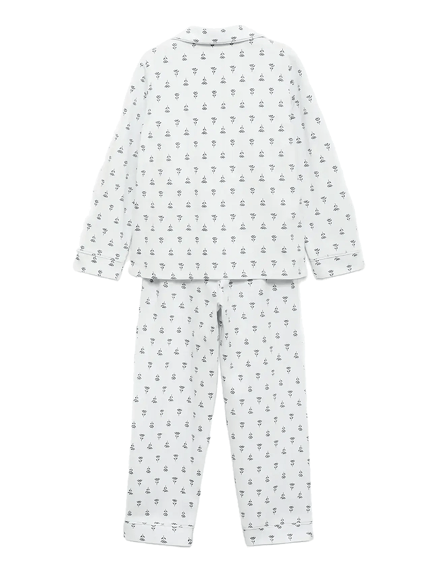 Mango - Floral-print pyjamas - pyjama-sets - lt-pastel blue - 1