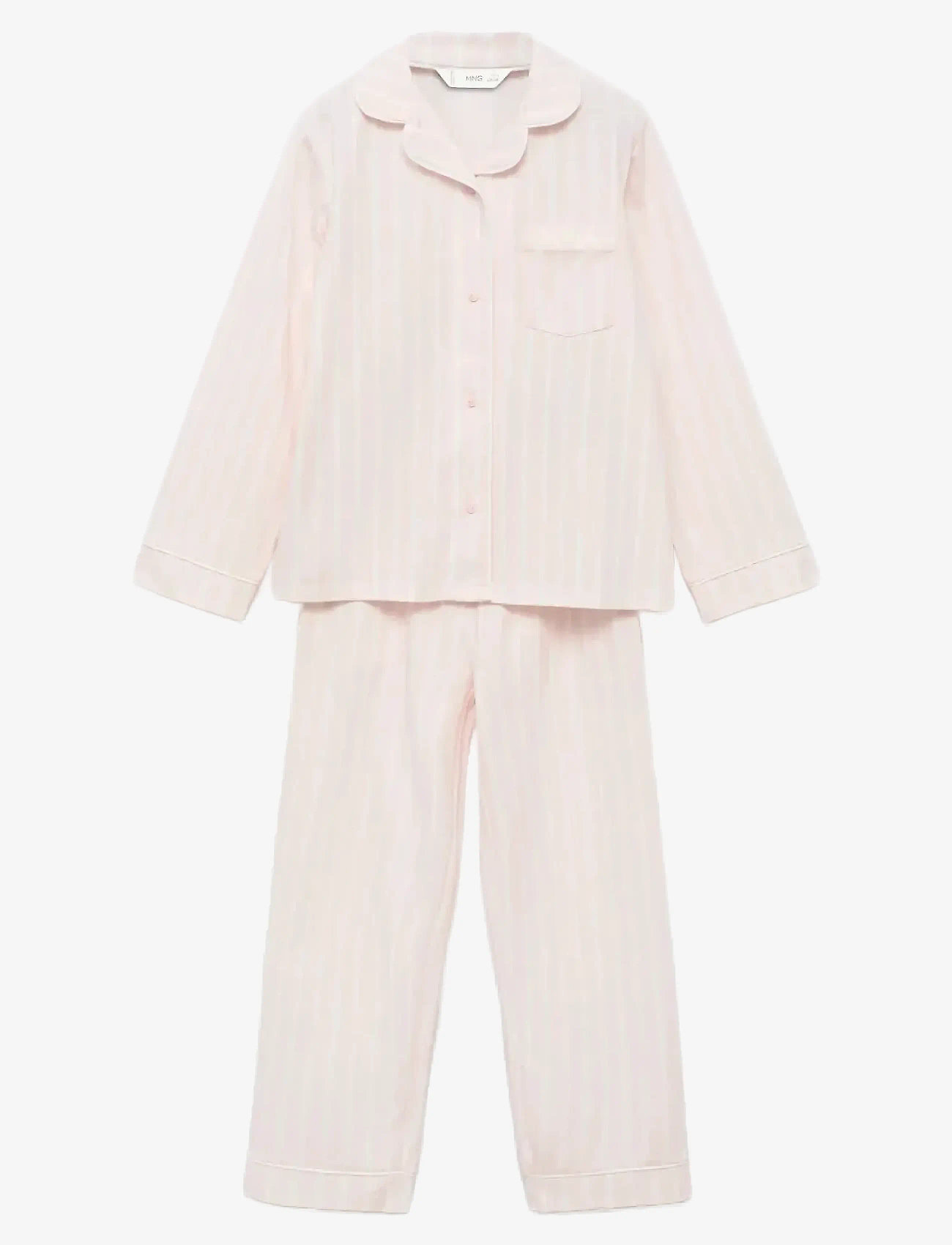 Mango - Striped long pyjamas - pyjamasset - lt-pastel pink - 0