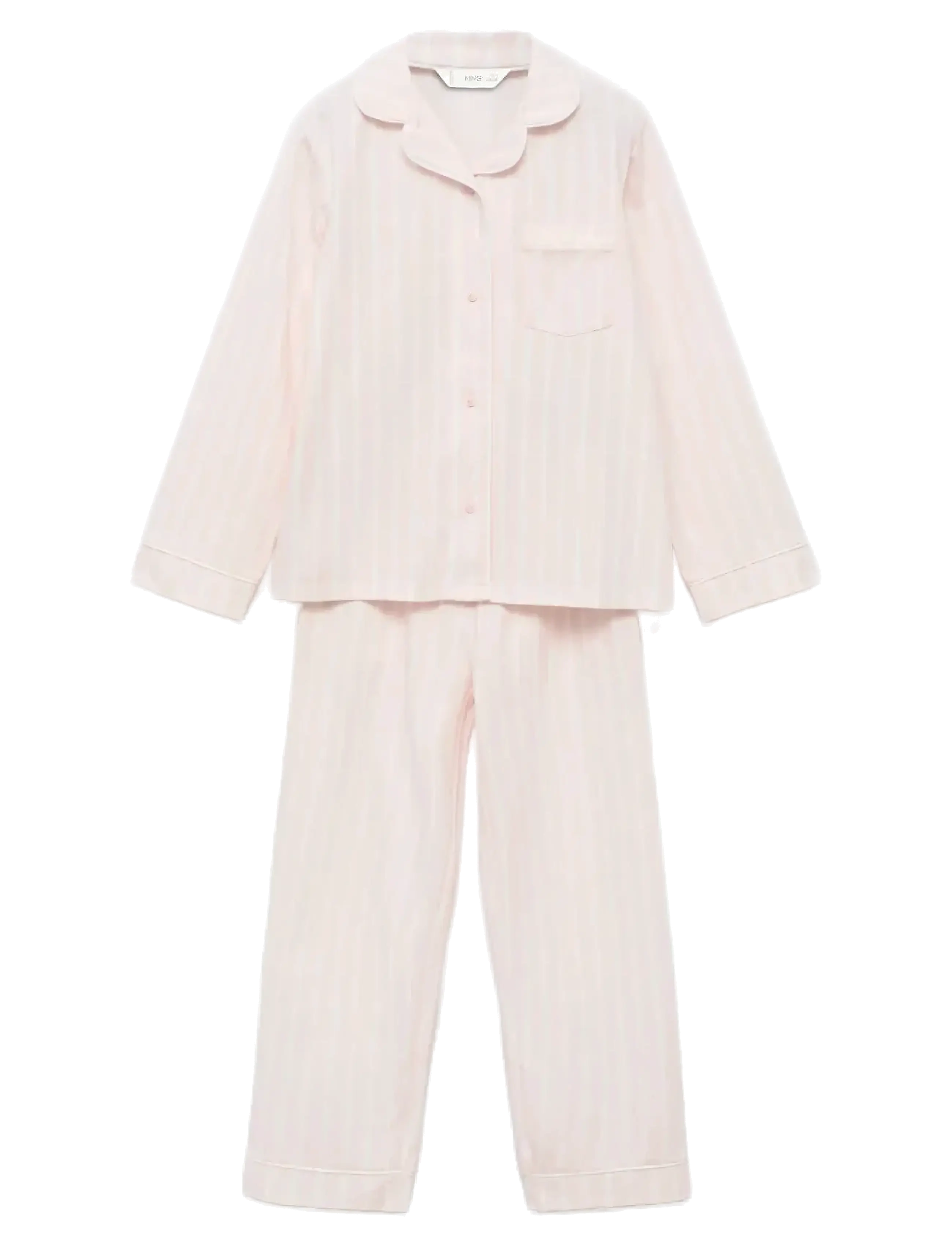 Mango Striped long pyjamas - Pyjamassæt - LT-PASTEL PINK / pink/rose