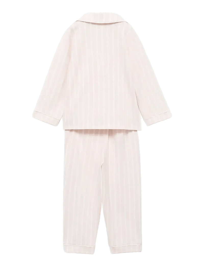 Mango - Striped long pyjamas - pyjamassæt - lt-pastel pink - 1