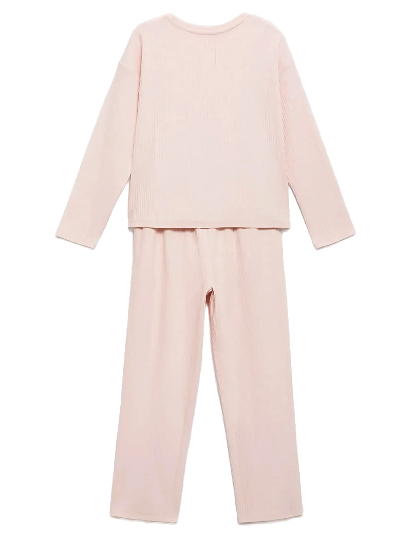 Mango - Cotton long pyjamas - pyjamasset - lt-pastel pink - 1