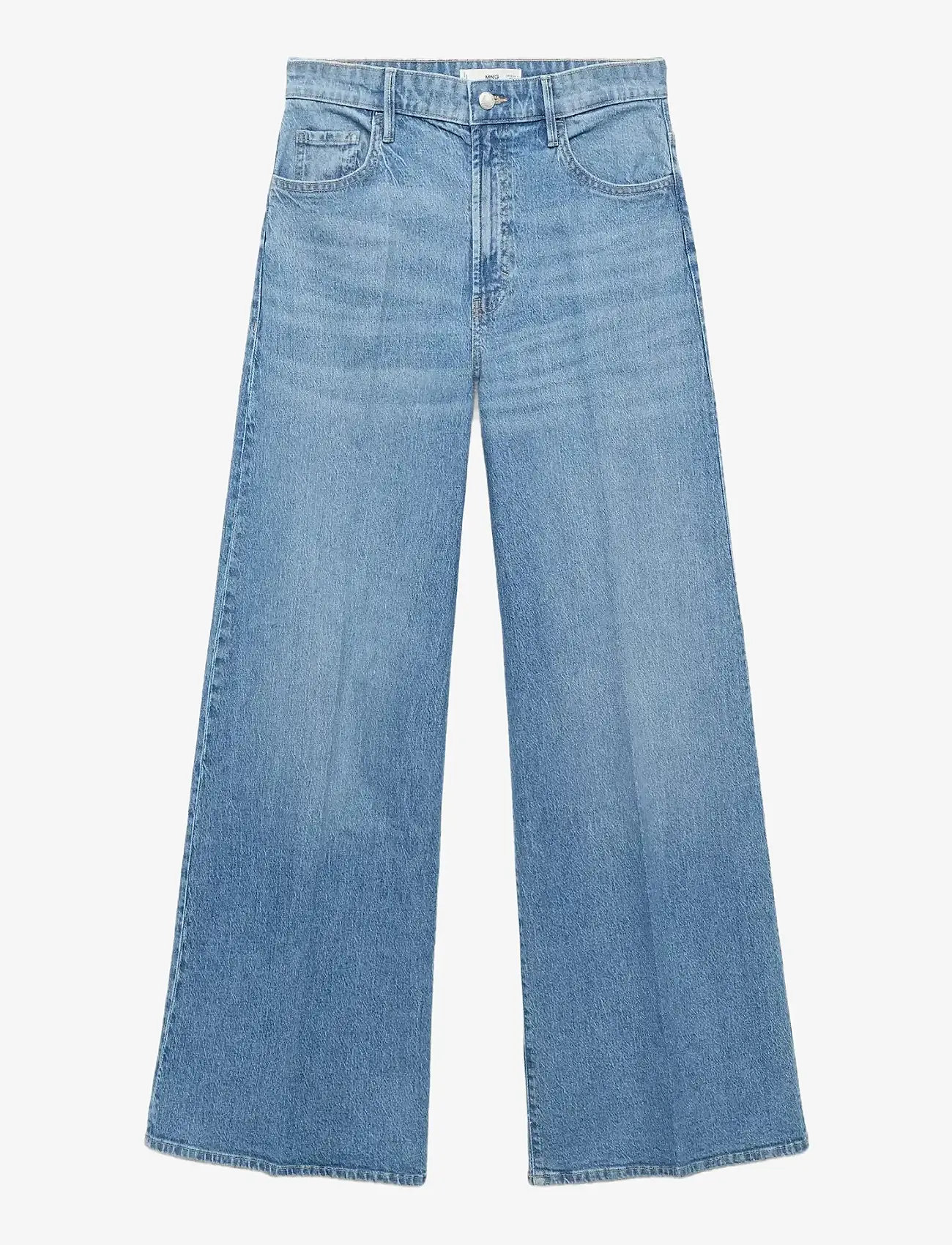 Mango - High-waisted wide-leg jeans - alhaisimmat hinnat - open blue - 0