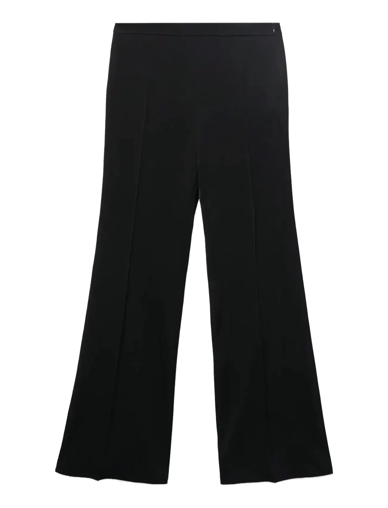 Long flared trousers - BLACK