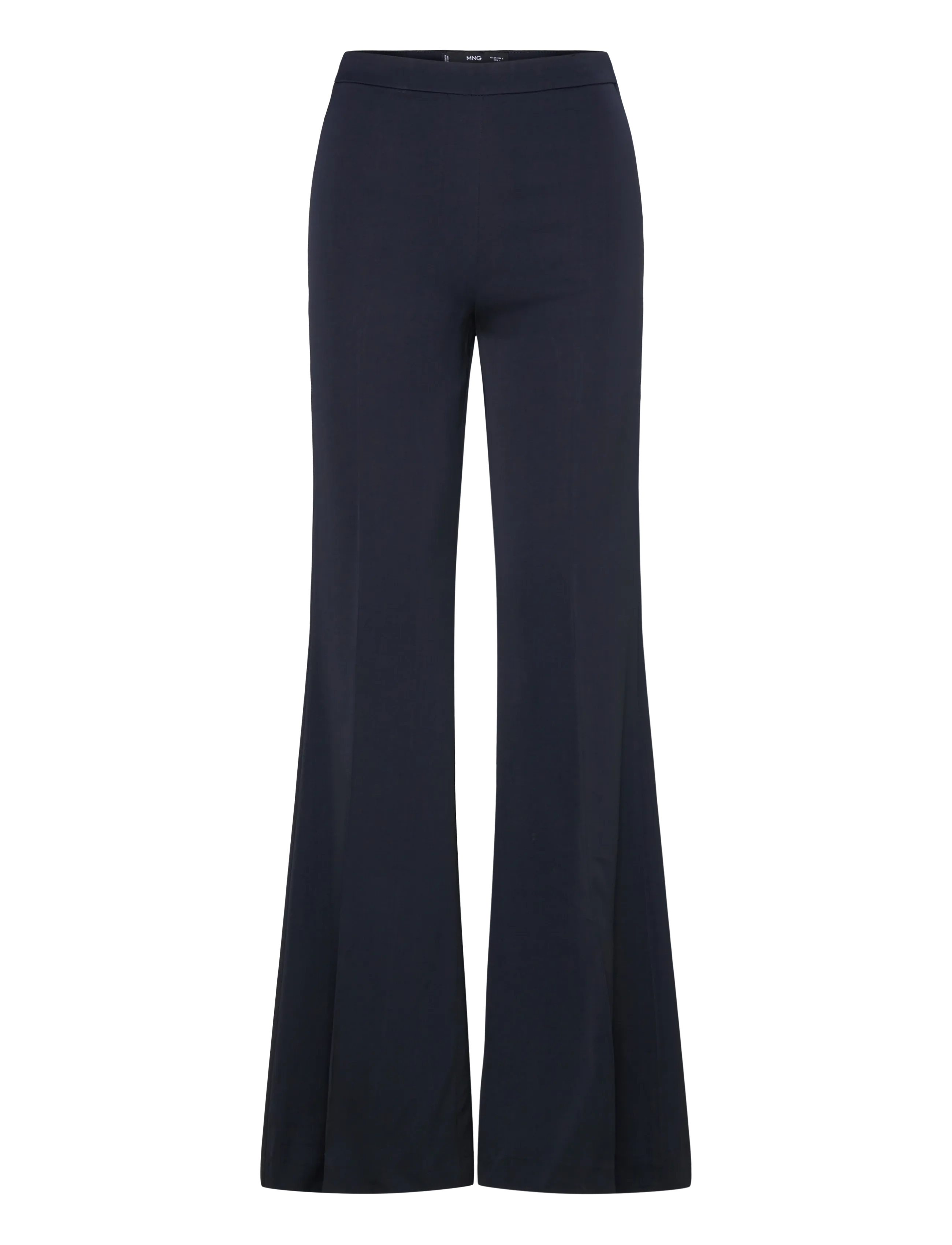 MANGO Long Flared Hosen Navy - 42 - Damen