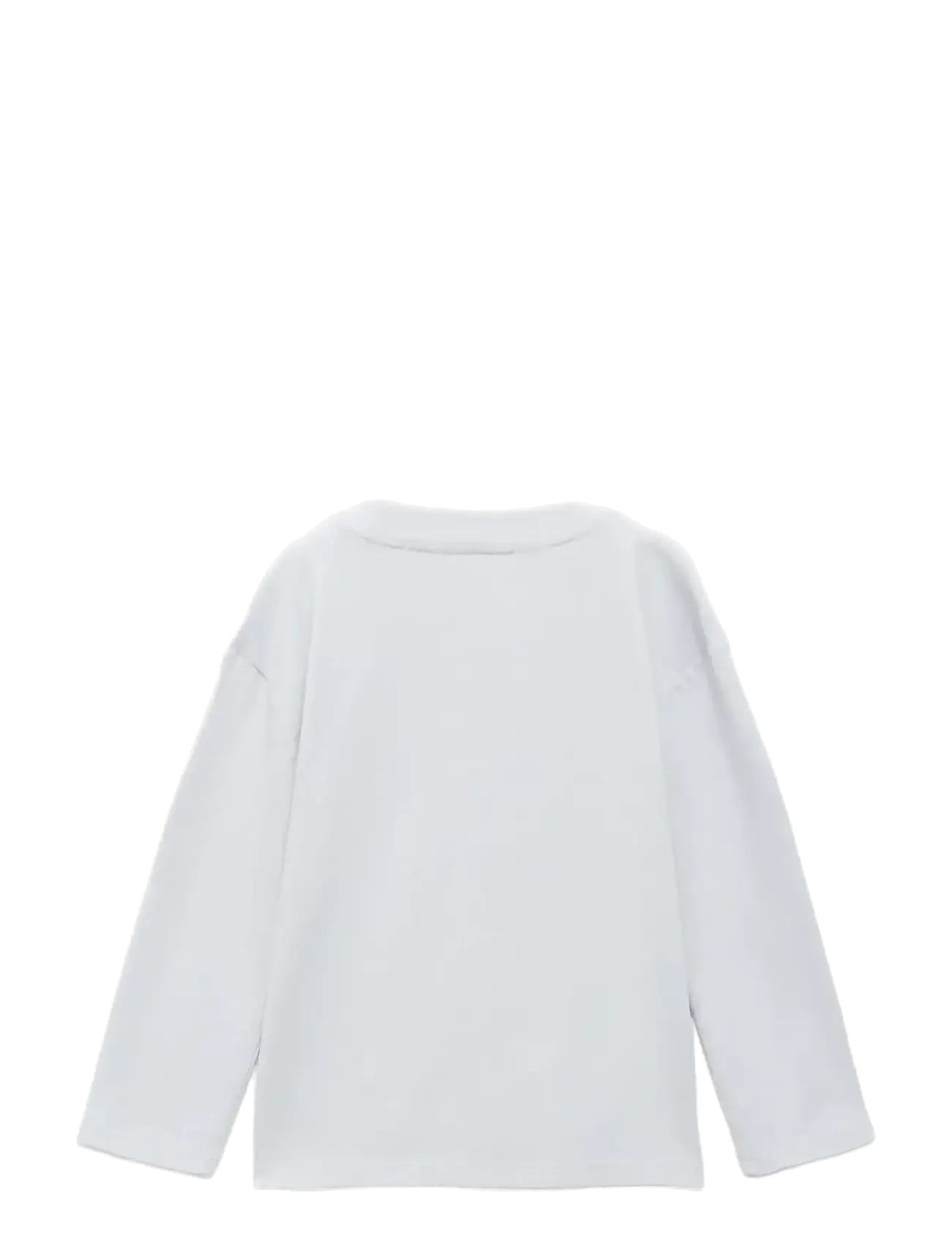 Mango - Chest-pocket printed T-shirt - langermede t-skjorter - lt-pastel blue - 1