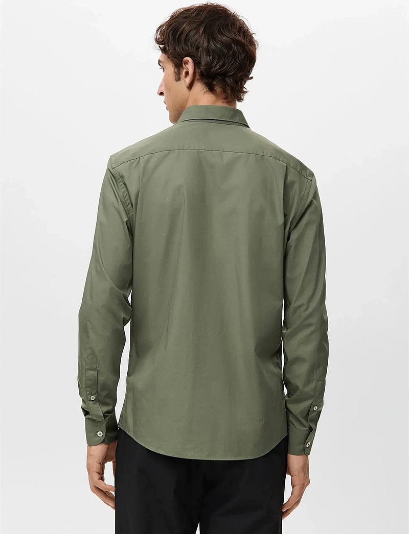 Mango - Regular-fit 100% cotton shirt - casual hemden - beige - khaki - 2