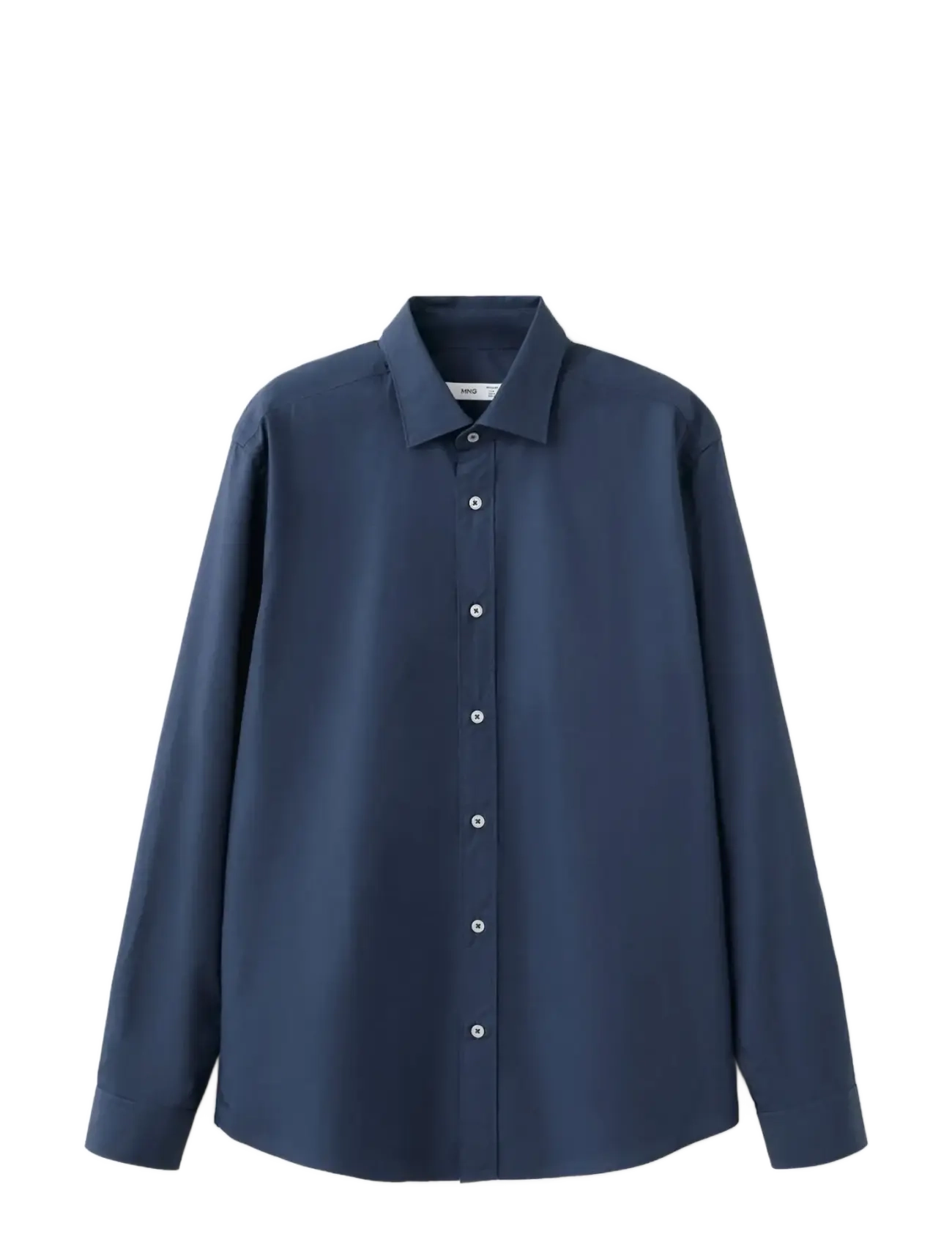 Mango Regular-fit 100% cotton shirt - Kleidung - NAVY / navy