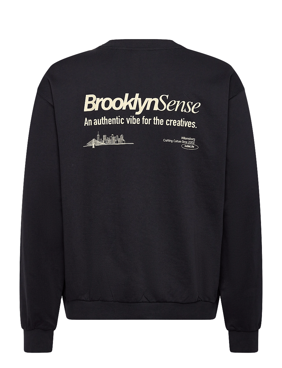 Mango - 100% cotton sweatshirt text - kollektioner - navy - 2