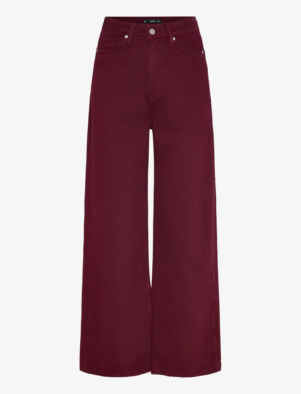 Mango - High-waisted barrel jeans - barrel jeans - dark red - 0