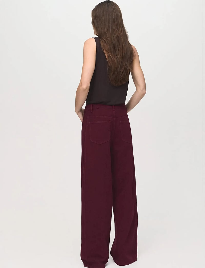 Mango - High-waisted barrel jeans - barrel jeans - dark red - 3