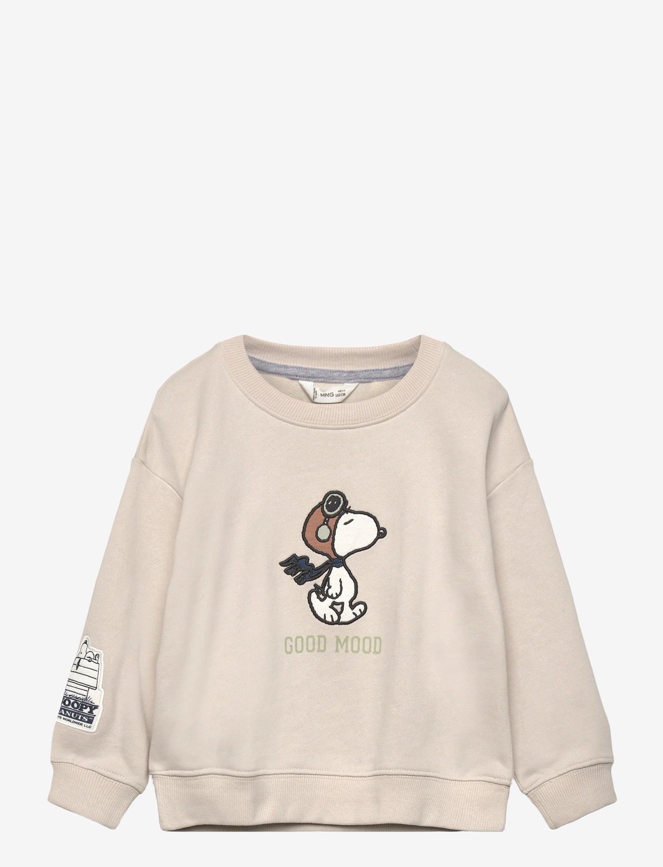 Mango - Embroidered Snoopy sweatshirt - sweatshirts - natural white - 0