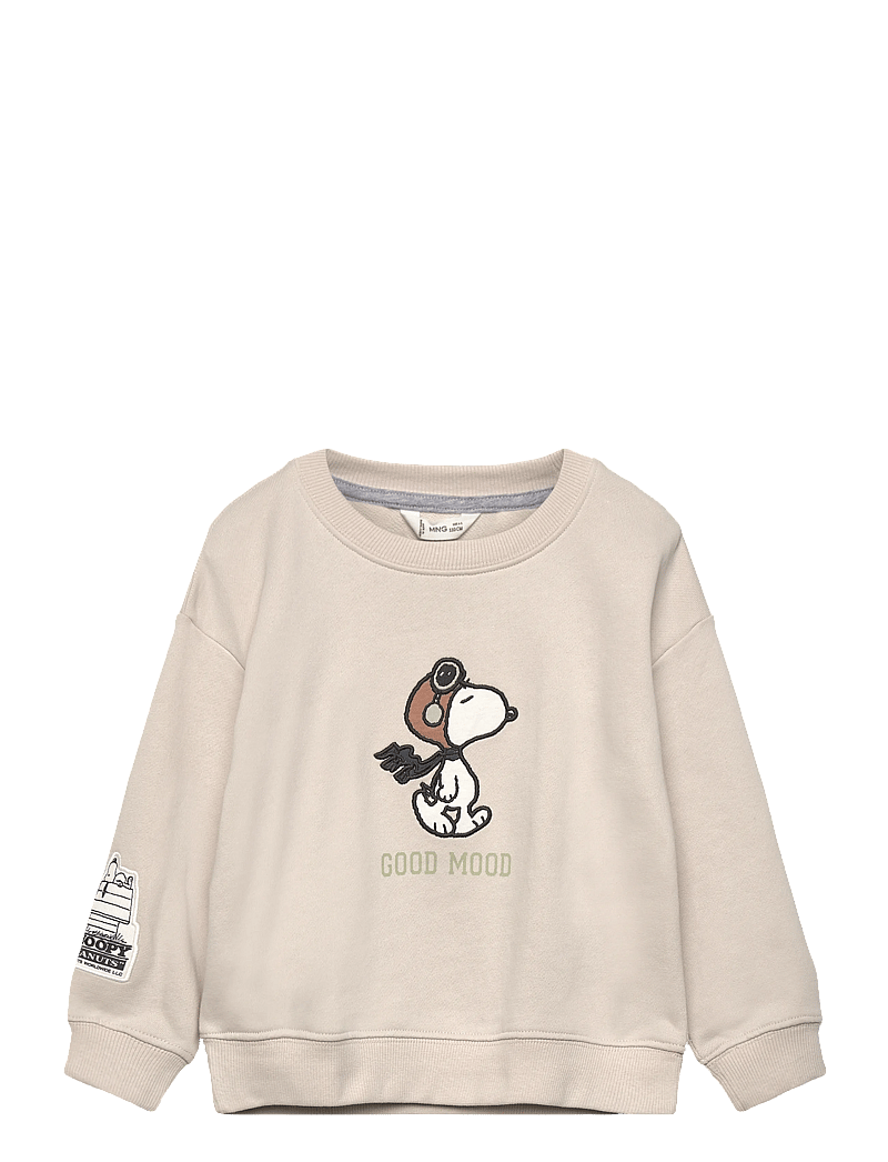 Mango - Embroidered Snoopy sweatshirt - sweatshirts - natural white - 0