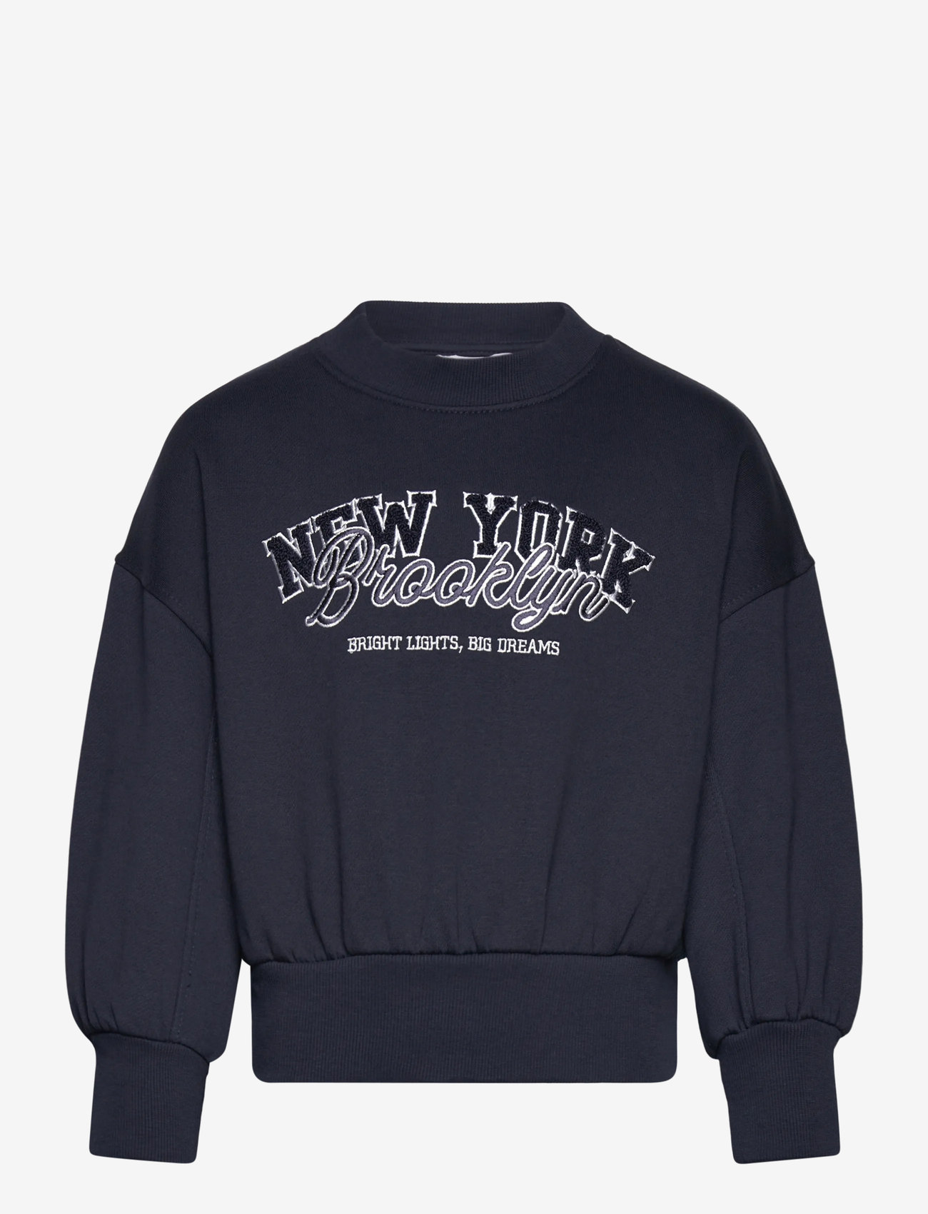 Mango - Embroidered cotton sweatshirt - sweatshirts - navy - 0
