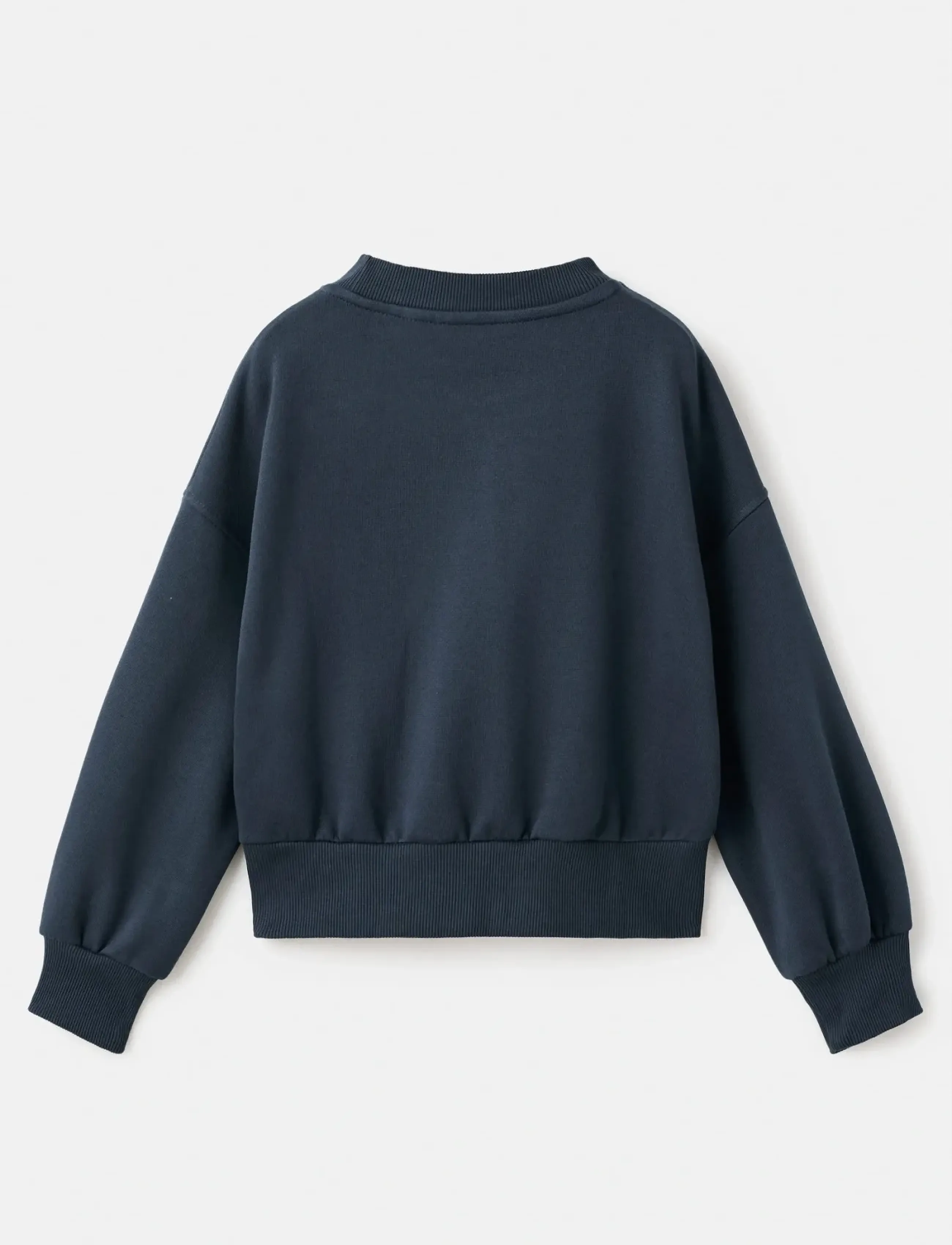 Mango - Embroidered cotton sweatshirt - sweatshirts - navy - 3