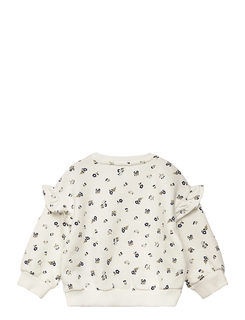 Mango - Ruffle detail sweatshirt - sweatshirts - natural white - 1