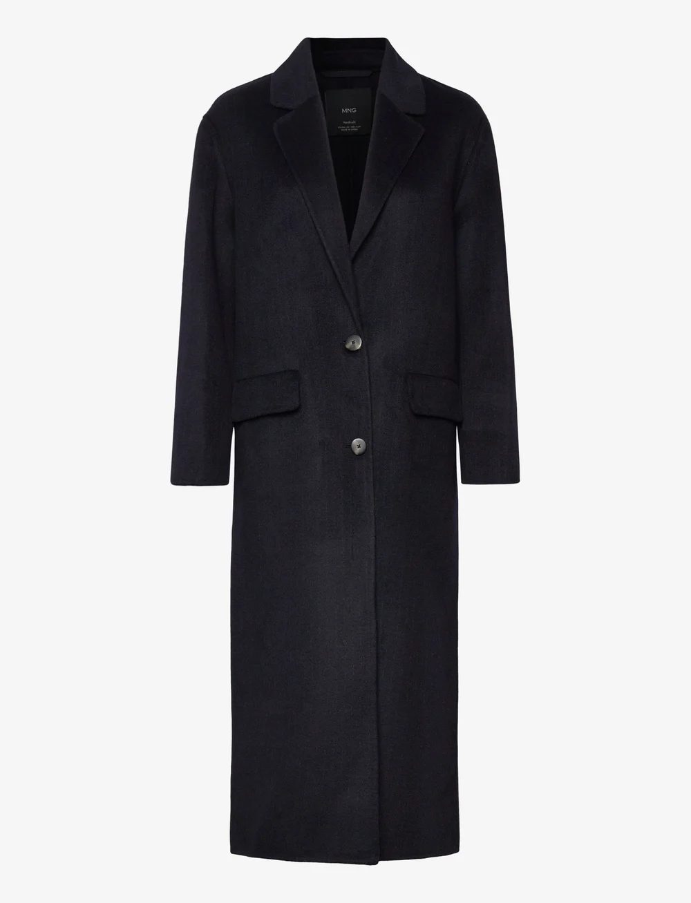 Mango - Long wool coat - wollmäntel - navy - 0