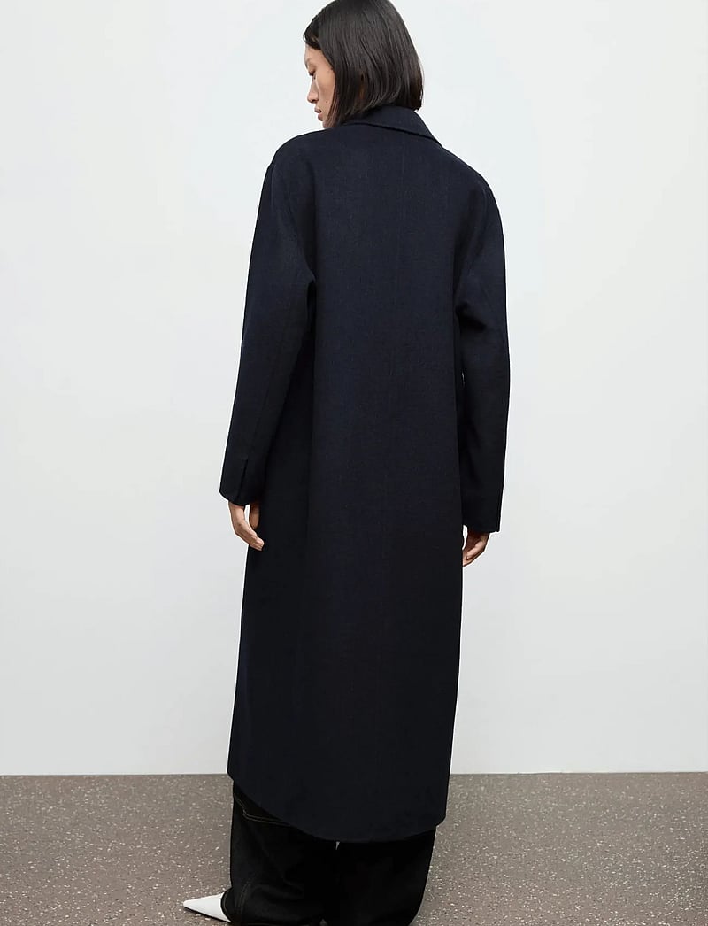 Mango - Long wool coat - vinterjackor - navy - 3