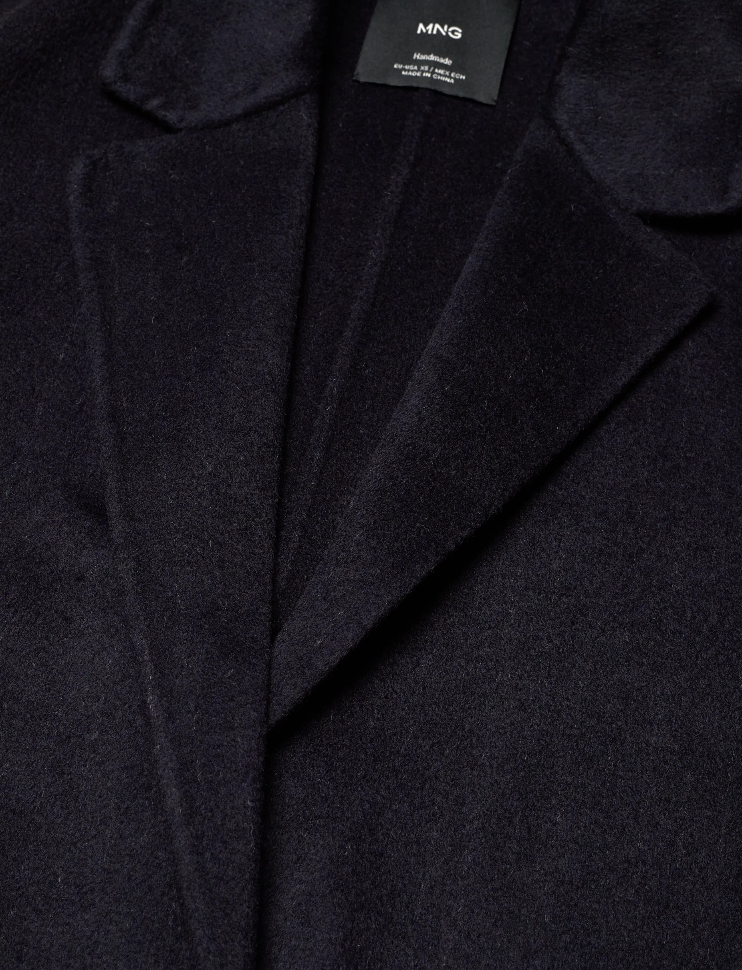 Mango - Long wool coat - winterjacken - navy - 4
