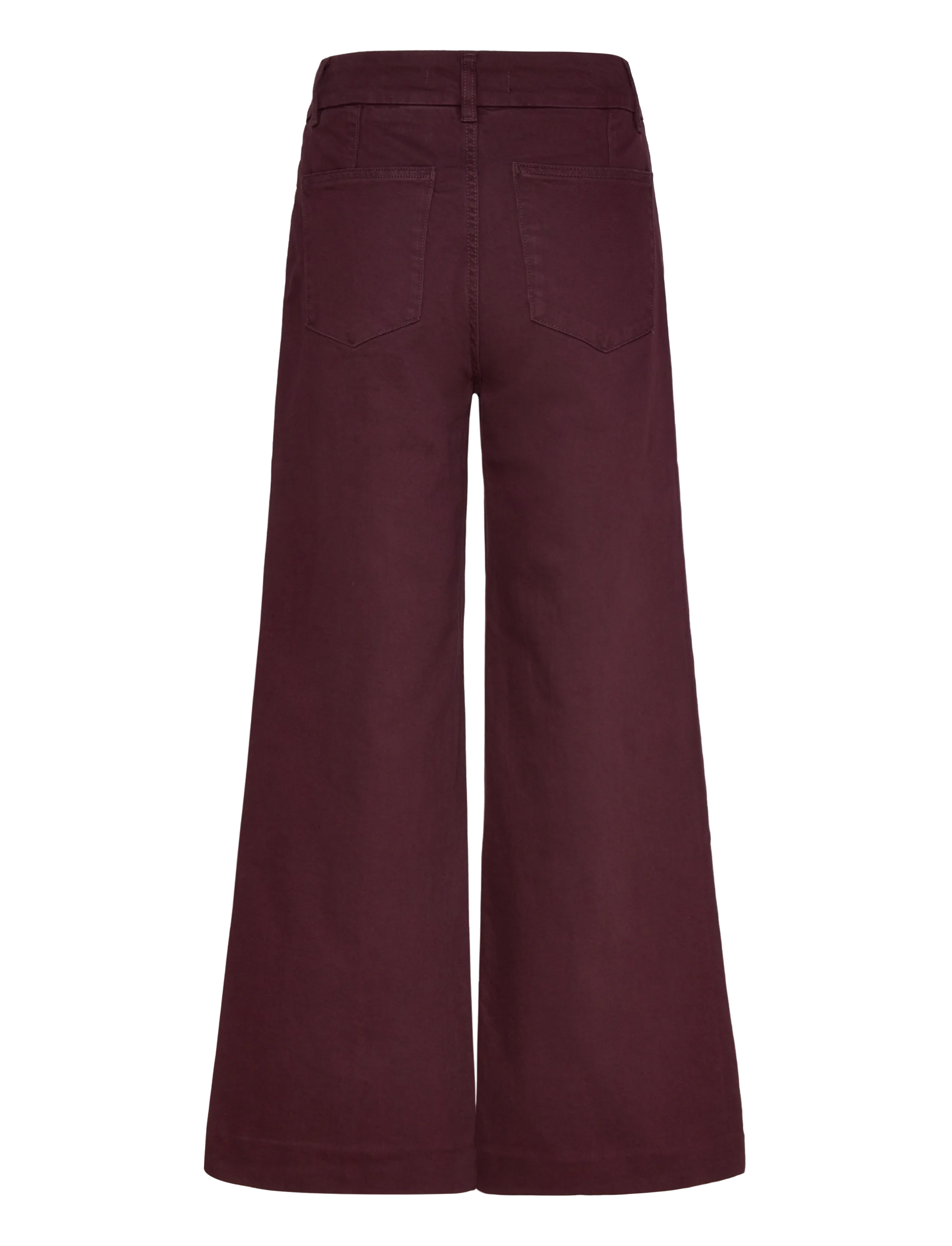 Mango - High-waisted wide leg jeans with stitching - madalaimad hinnad - dark red - 2