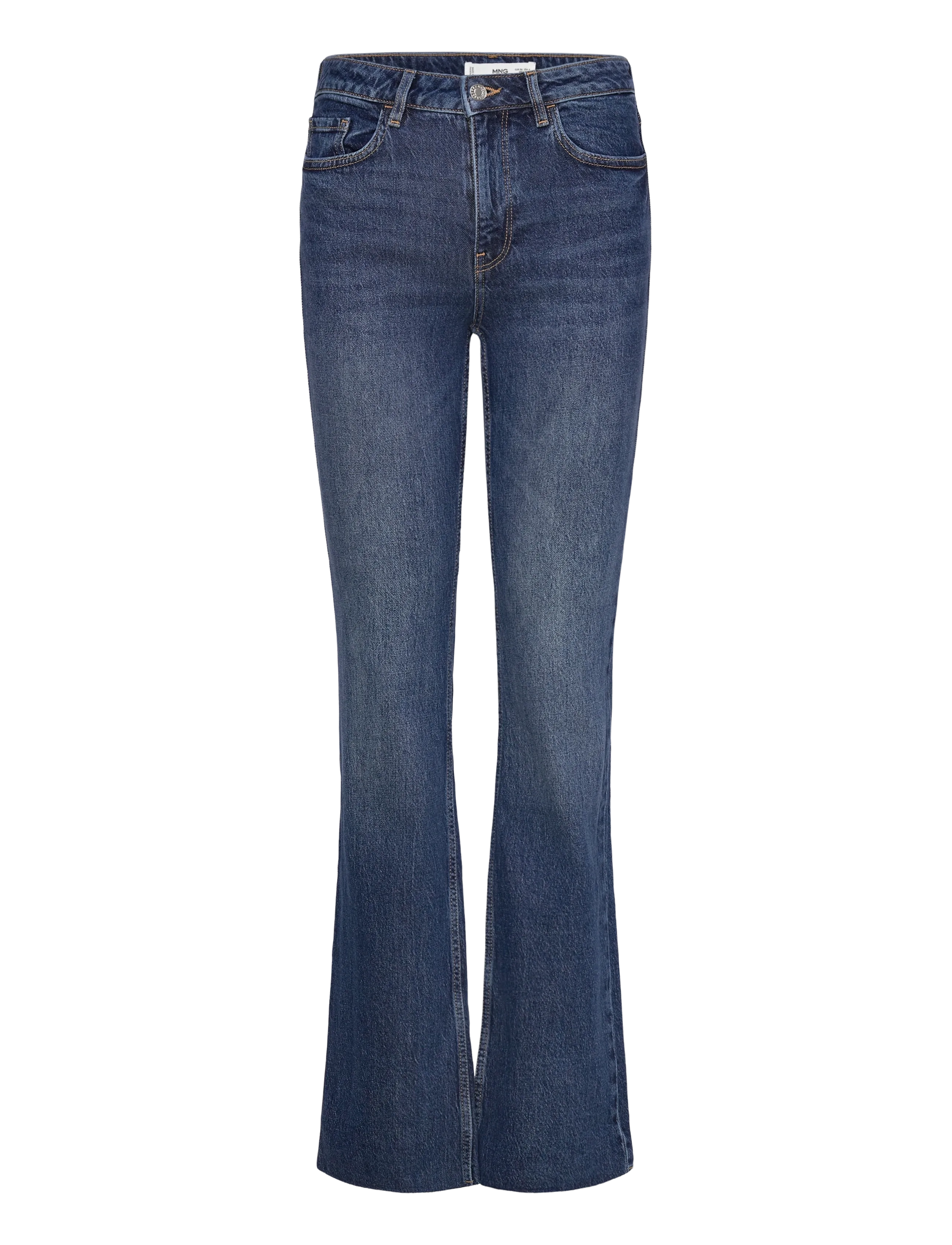 Mango - Fiona flared mid-rise jeans - flared jeans - open blue - 1