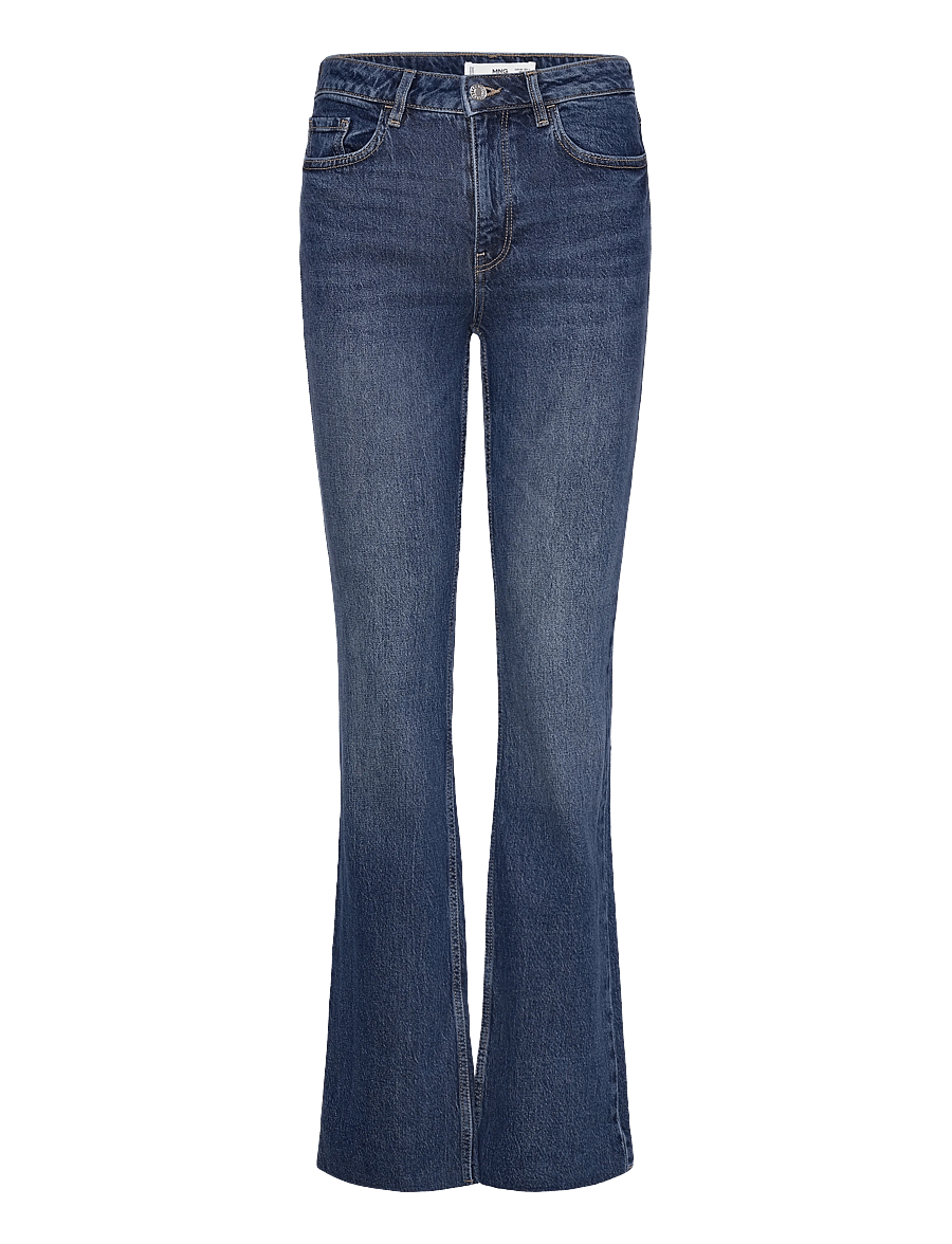 Mango - Fiona flared mid-rise jeans - flared jeans - open blue - 1