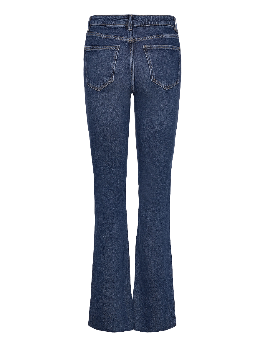 Mango - Fiona flared mid-rise jeans - flared jeans - open blue - 2