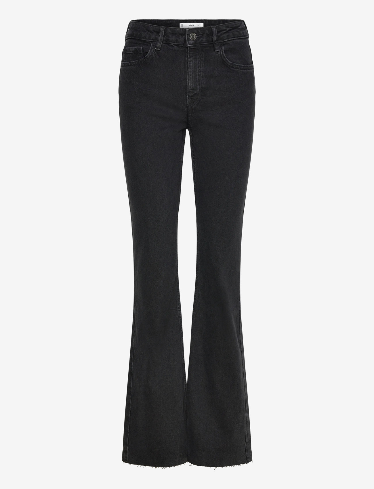 Mango - Fiona flared mid-rise jeans - schlaghosen - open grey - 1