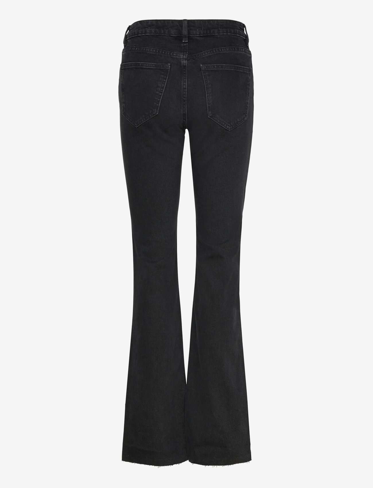 Mango - Fiona flared mid-rise jeans - schlaghosen - open grey - 2