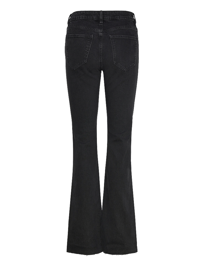 Mango - Fiona flared mid-rise jeans - schlaghosen - open grey - 2