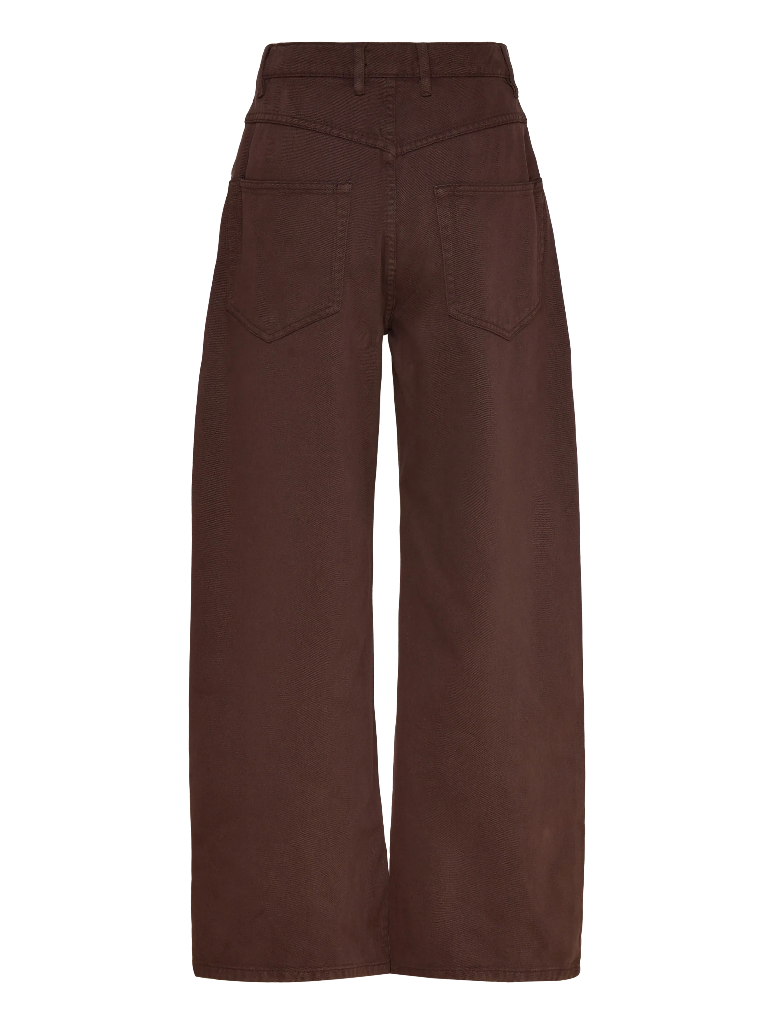 Mango - Wide leg mid-rise loose-fit jeans - dark brown - 2