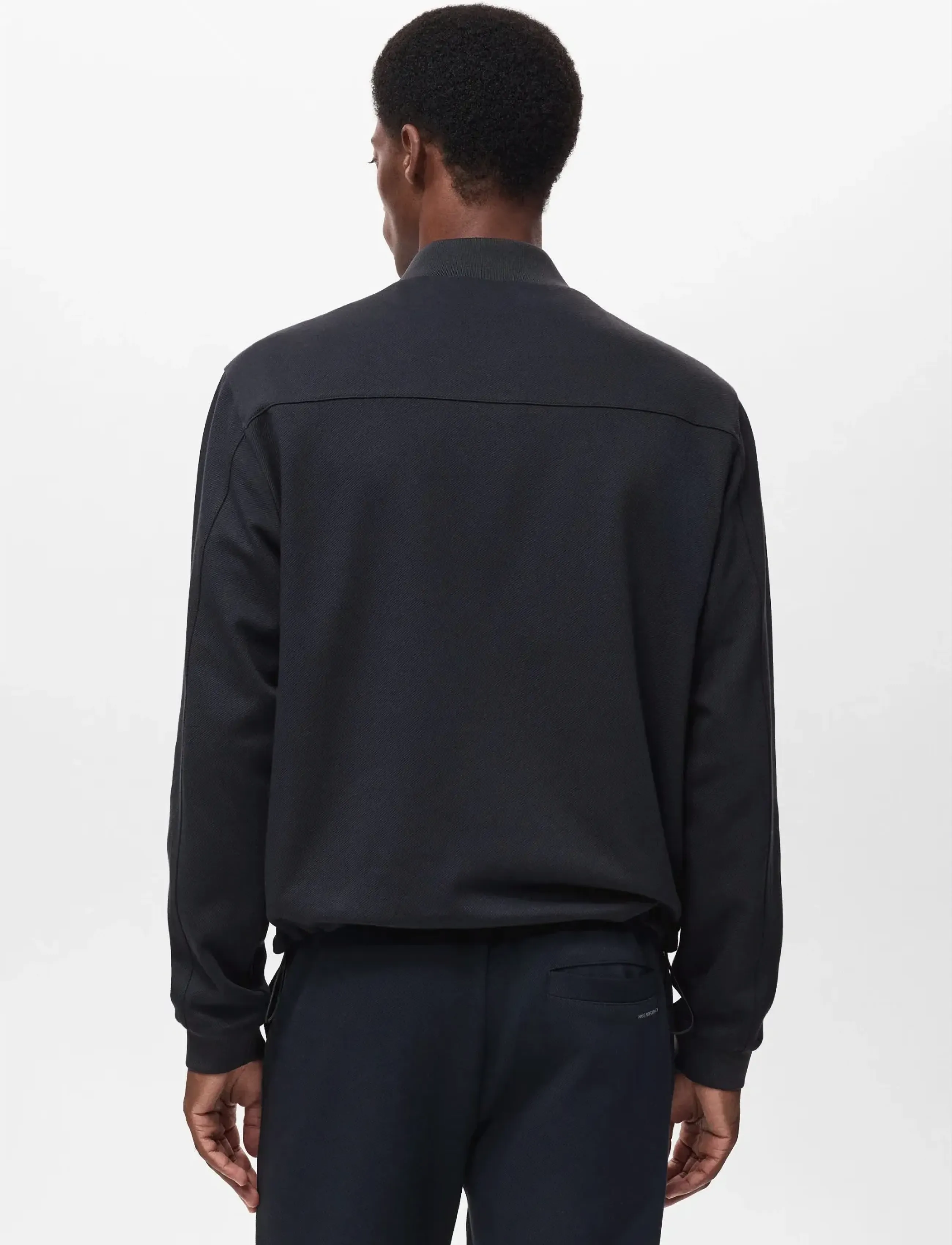 Mango - Comfort stretch zip-up hoodie - kollektioner - navy - 3
