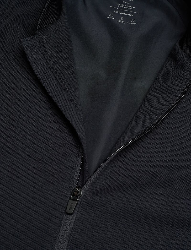 Mango - Comfort stretch zip-up hoodie - kollektioner - navy - 4