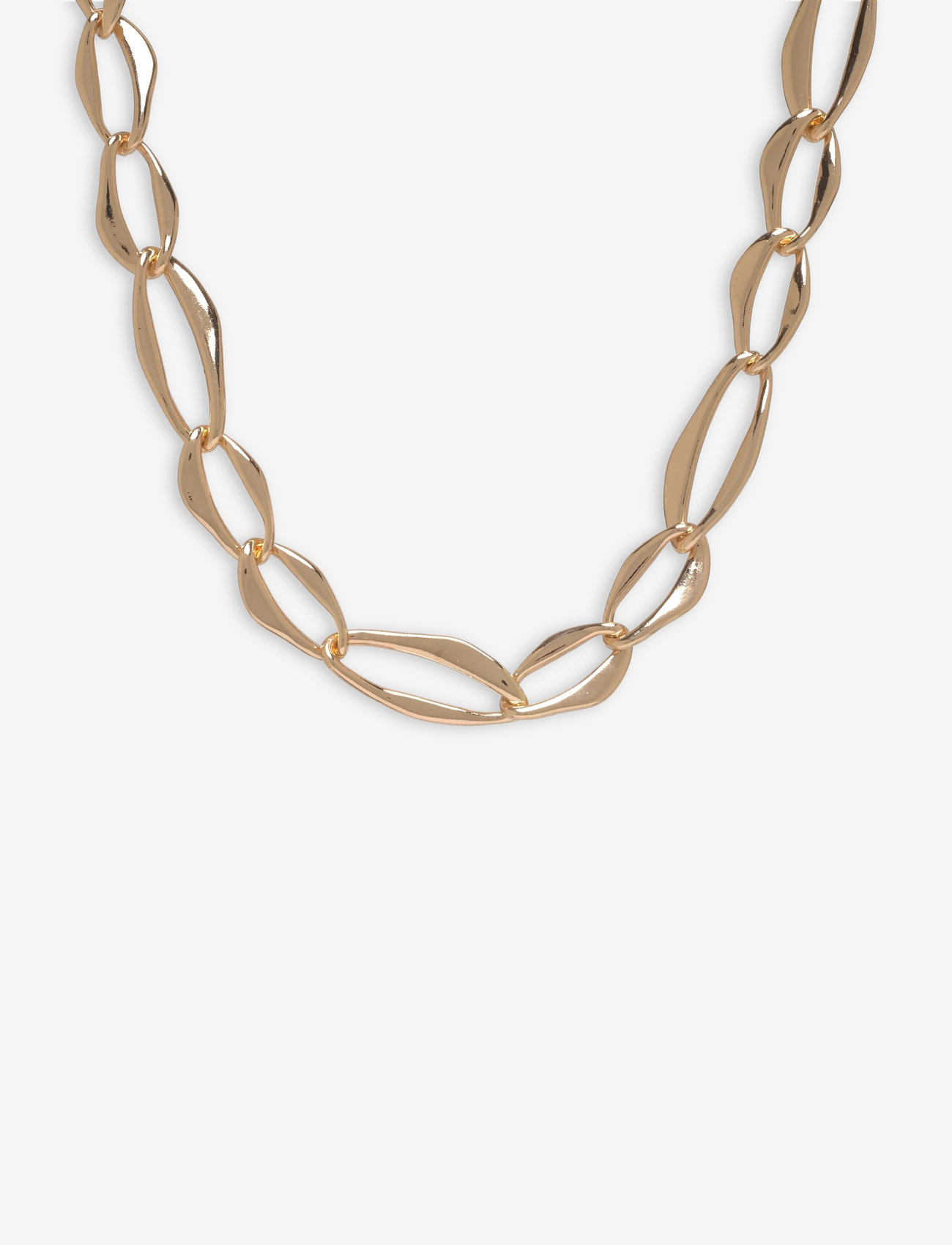 Mango - Flat link necklace - gold - 0