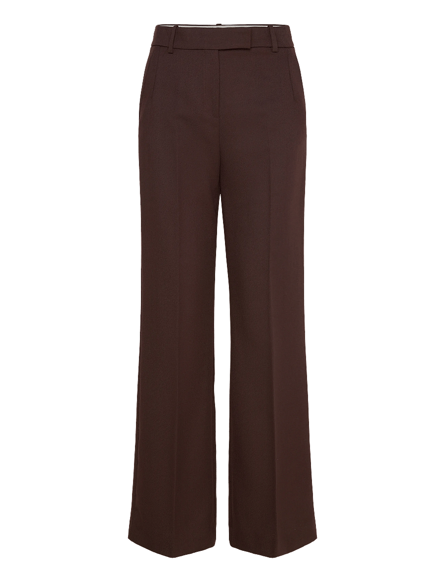 Mango - 100% wool suit trousers - habitbukser - brown - 1
