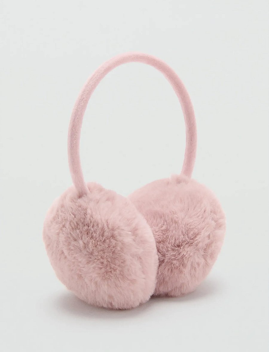 Mango - Fur-effect earmuffs - Öronmuffar - lt-pastel pink - 0