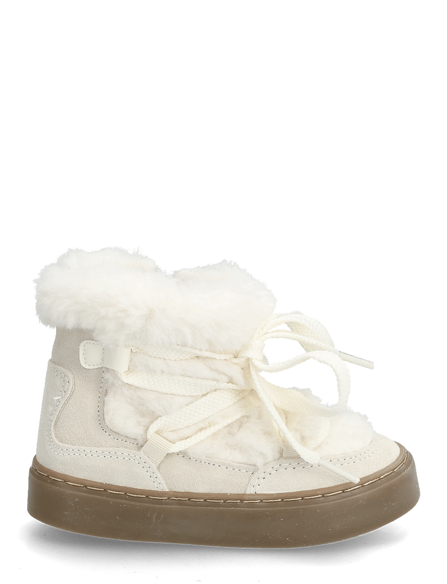 Mango - Ankle boots with leather accents - vinterstövlar - lt pastel brown - 1