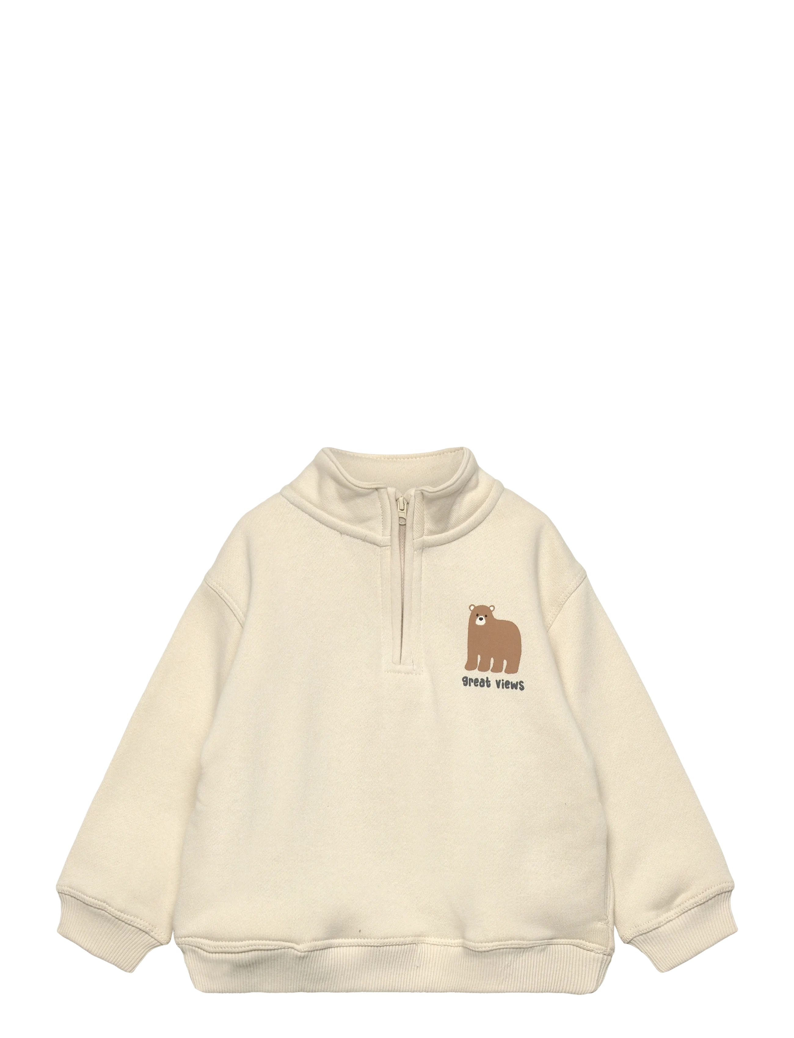 Bear print sweatshirt - NATURAL WHITE