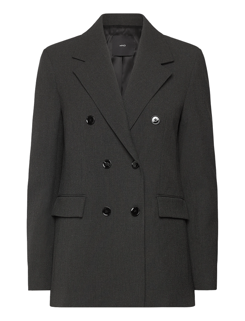 Mango - Double-breasted suit jacket - double breasted blazers - grey - 1