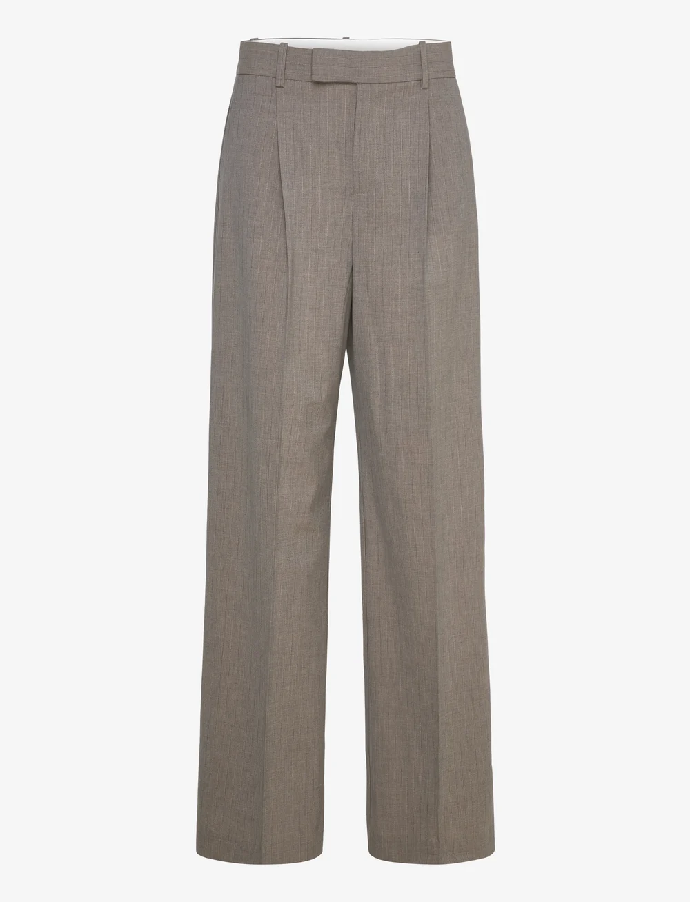 Mango - Straight wool-blend suit trousers - kostymbyxor - grey - 0
