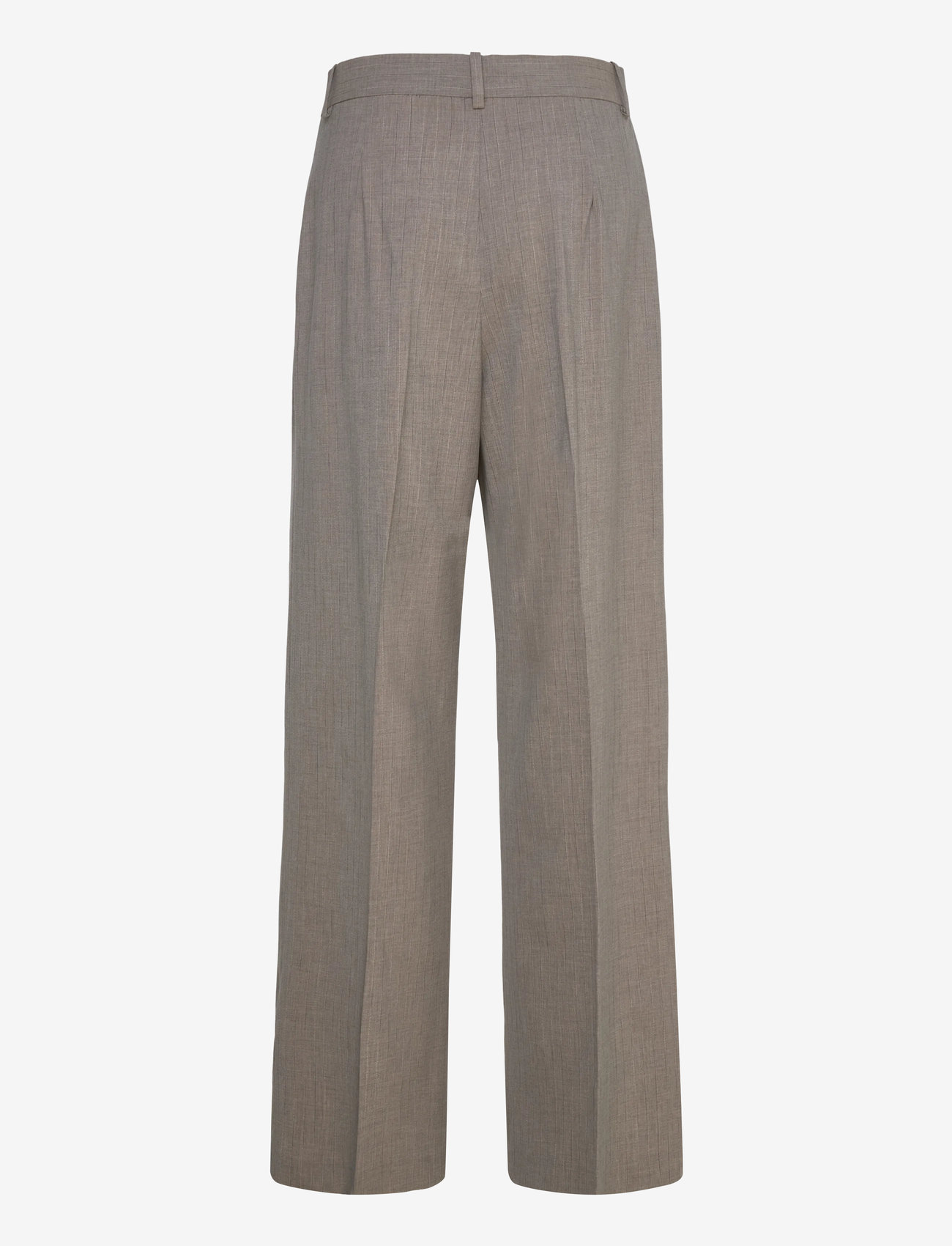 Mango - Straight wool-blend suit trousers - grey - 2